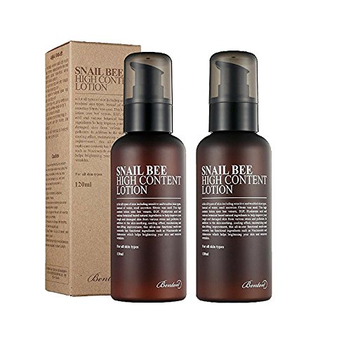 2 Pack Benton Snail Bee High Content Lotion 120ml/4.05 fl. oz.