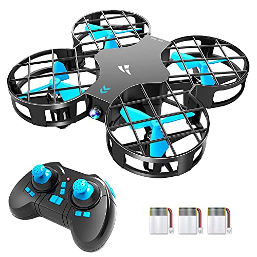 Snaptaⅰn H823H Indoor Mini Drone for Kids, RC Pocket Quadcopter with Altitude Hold, Headless Mode, 3D Flip, Speed Adjustment and 3 Batteries