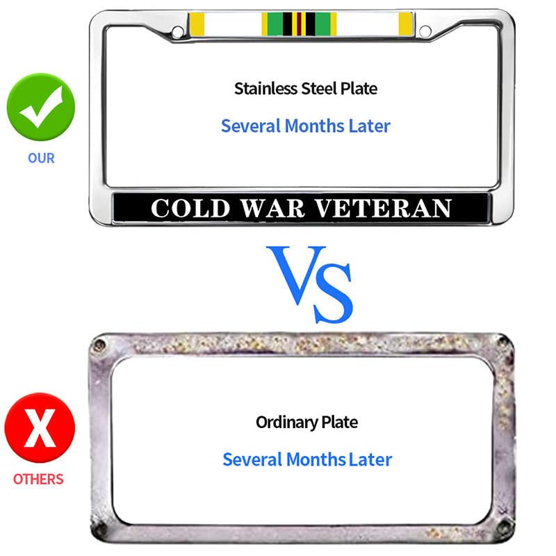 Image of US Army Vet License Plate Frame US Army Veteran License Plate Frame Healing Gift for Veteran