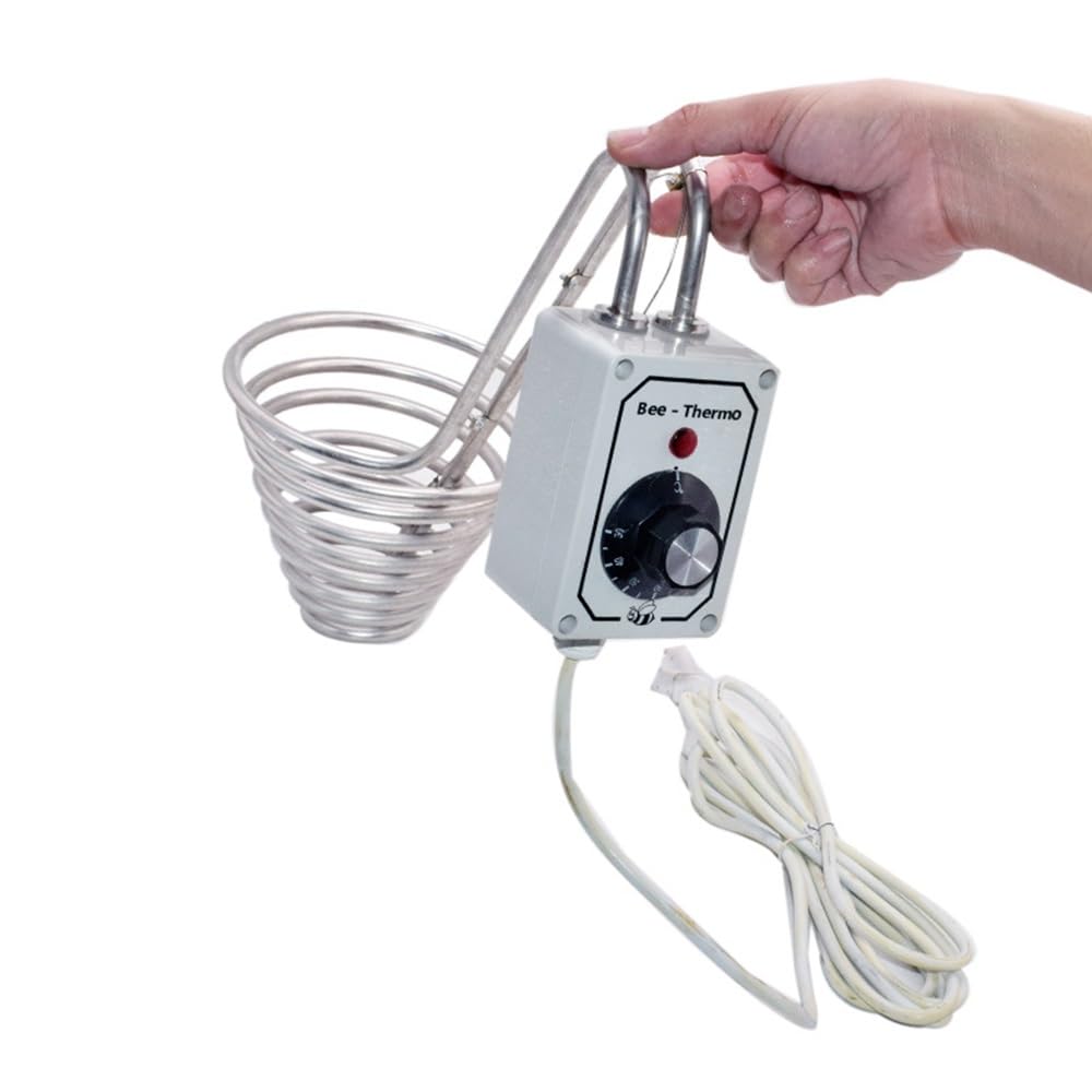 Scioglitore di miele con circuito di riscaldamento regolabile, riscaldatore di miele in acciaio inossidabile for filtrare il miele, miele cristallizzato, strumento for apicoltura con termostato