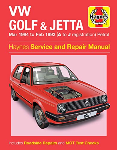 VW Golf & Jetta Mk 2 Petrol (Mar 84   Feb 92) Haynes Repair Manual