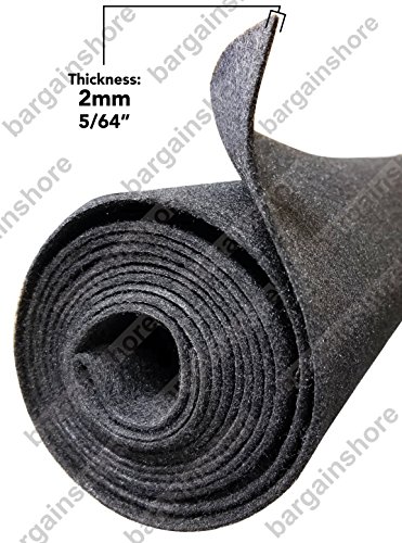 16FT x 3.75FT Charcoal Polymat Teardrop Camper Trailer Carpet Liner