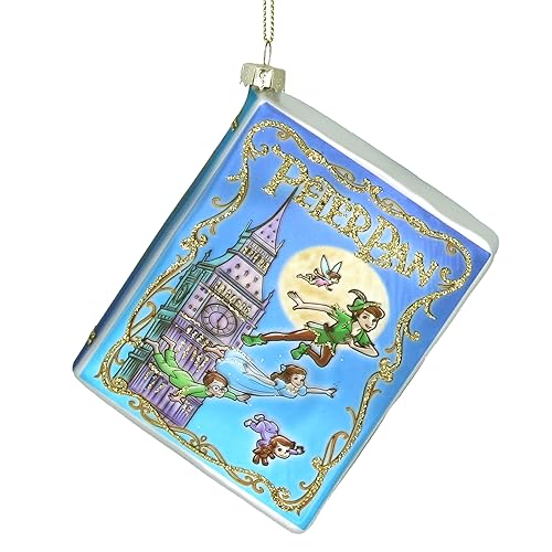 Peter Pan Glass Book Christmas Tree Decoration Gisela Graham