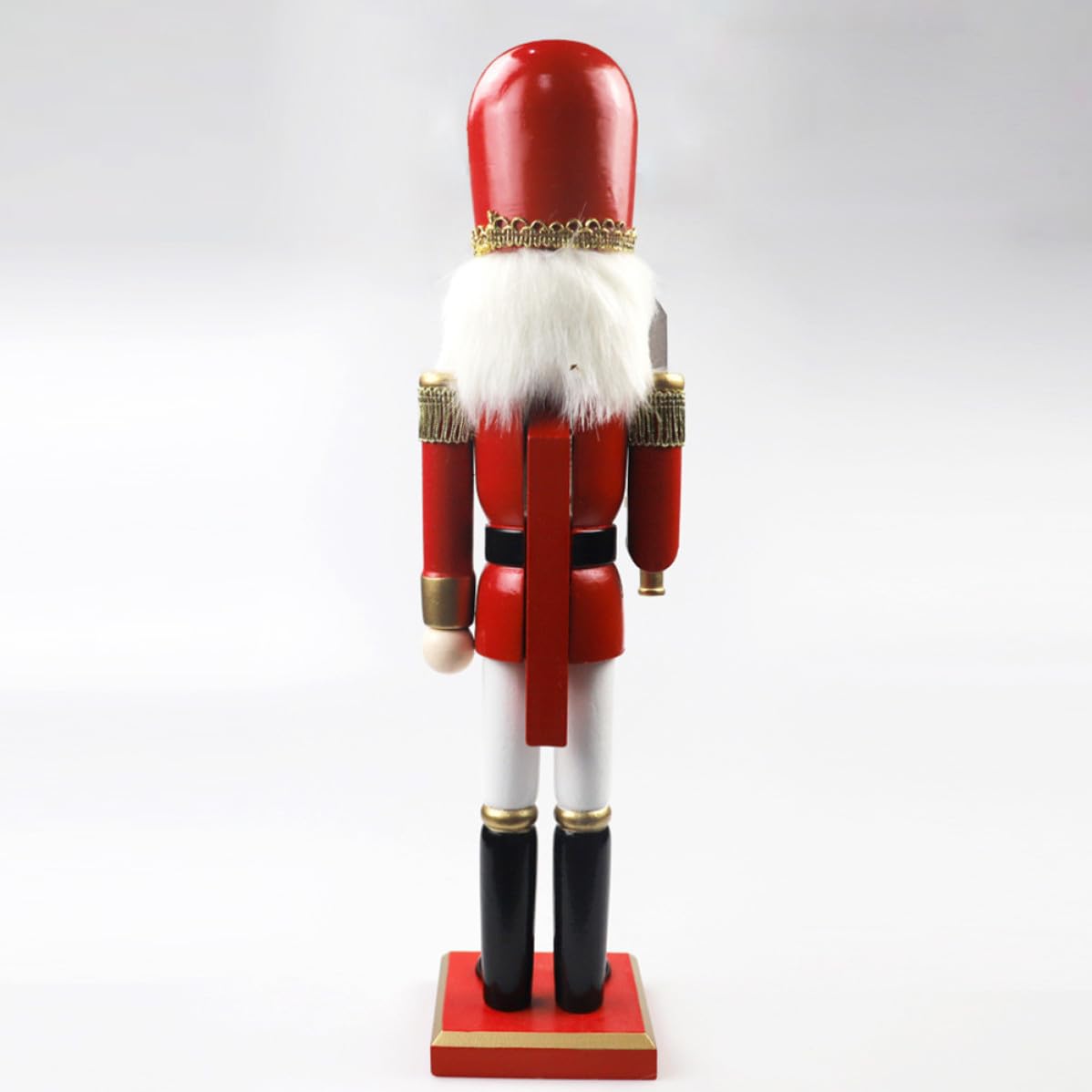 Toyvian Cascanueces de Madera Navideño Soldado para Decoración de | Figura Artesanal Delicada, Estilo, Adecuado para Navidad, Mesa y Ambiente Festivo