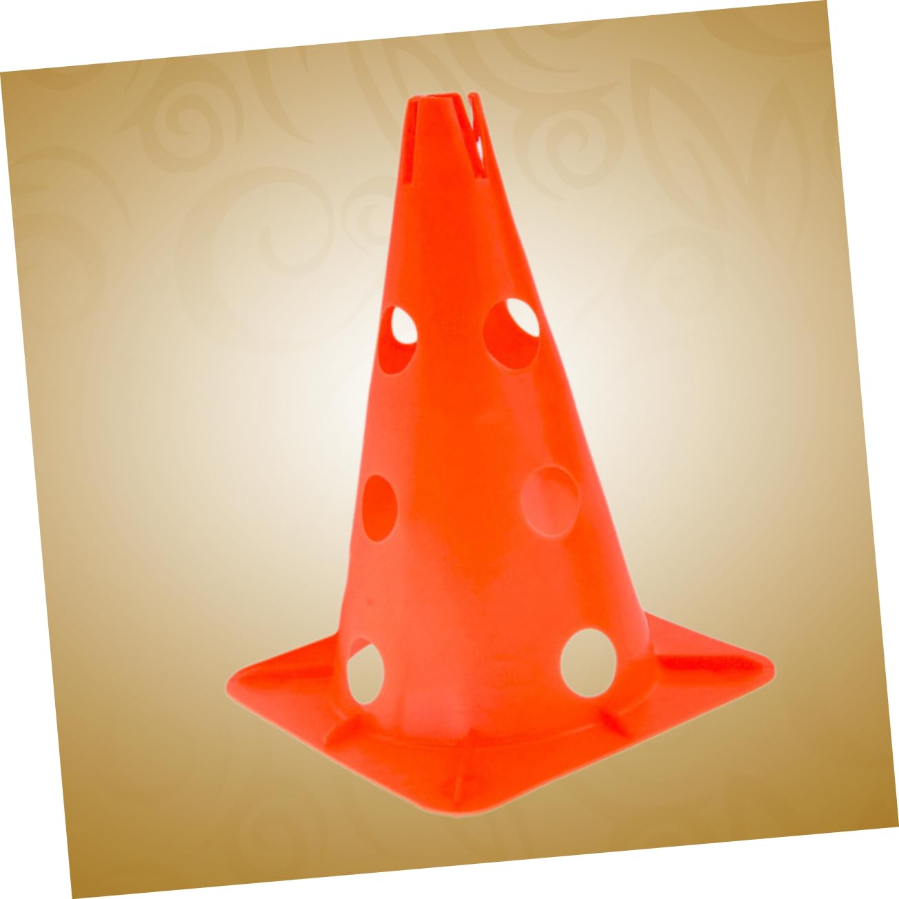 Toyvian 5pièces Cônes De Marquage à Fentes De Cônes pour Obstacle De Football Ajourés pour Signalisation De Patinage Et Entraînement Orange