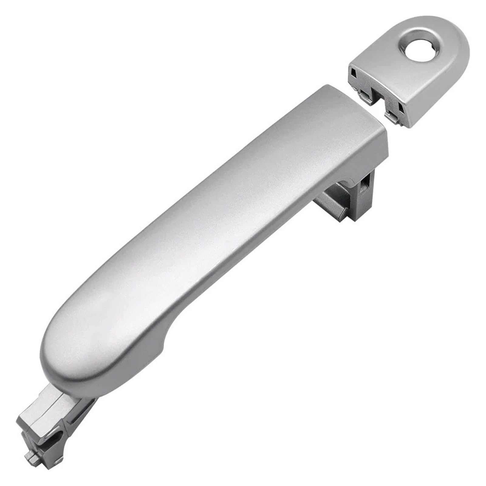 Wjwftcmk Silver For Nissan For Versa For Tiida 2007-2011 Front Left Drive Side Exterior Door Handle With Keyhole Replaces 82641-El12a Left Handle(Silver)