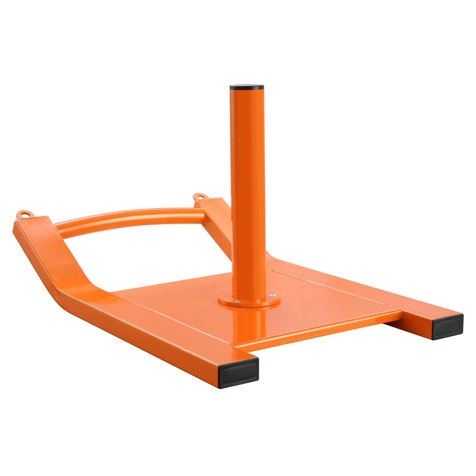 VEVOR Traineau de Puissance Traction, Luge de Force pour Fitness, Équipement d'Entraînement en Acier pour Exercices Athlétiques et Amélioration de la Vitesse, pour Plaque de Poids 2,5-5 cm, Orange