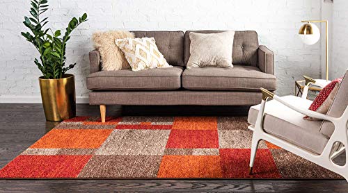 Tapete decorativo rectangular 5'1" x 8' multi beige miniatura 4