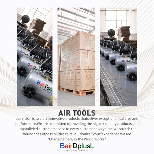 BairDplusL 8 Gallon Ultra Quiet Air Compressor