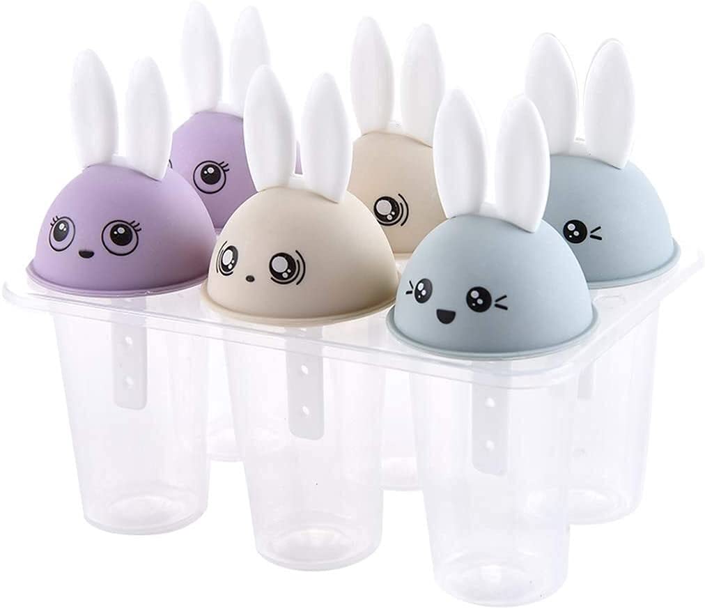 ZHJ Ice Cream Mold Popsicle Box Homemade DIY Ice Cube Ice Cream Various Styles Simple Beautiful And Durable Ice Pop Molds (Color : F)