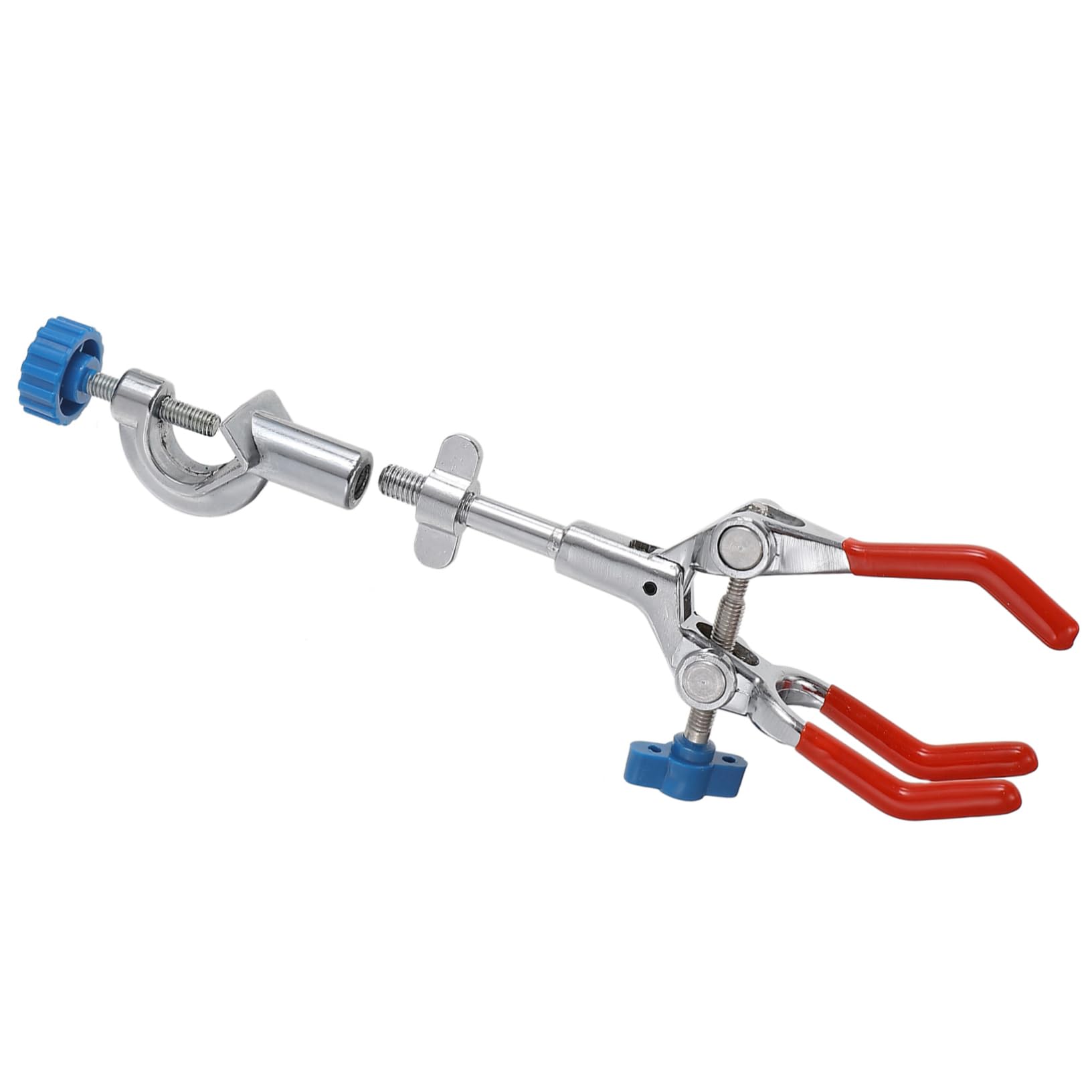 FUNOMOCYA 1pc Adjustable Three Prong Flask Clamp Versatile Test Tube Holder and Condenser Laboratory Holder for Science Experiments