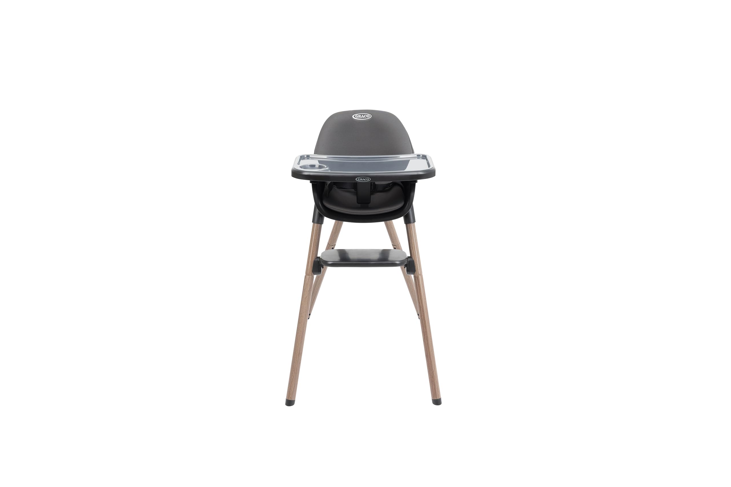 Graco - Presti™ Trona de plegado rápido 3-en-1: trona, taburete infantil, silla baja. Apto desde los 6 meses hasta aprox. 6 años (máx. 27,3 kg), color Charcoal