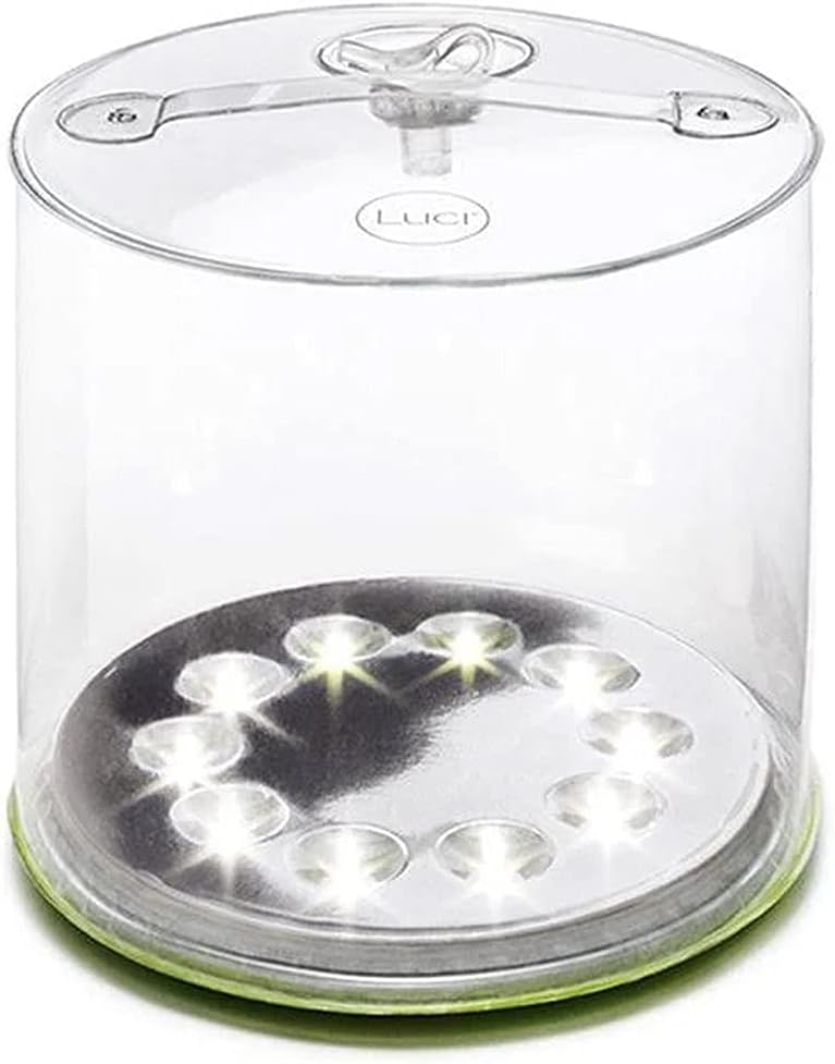MPOWERD 1023-002-001-002 Luci Outdoor 2.0 - Inflatable Solar Light, Finish, Adjustable Strap, 5 x 4.25, Clear