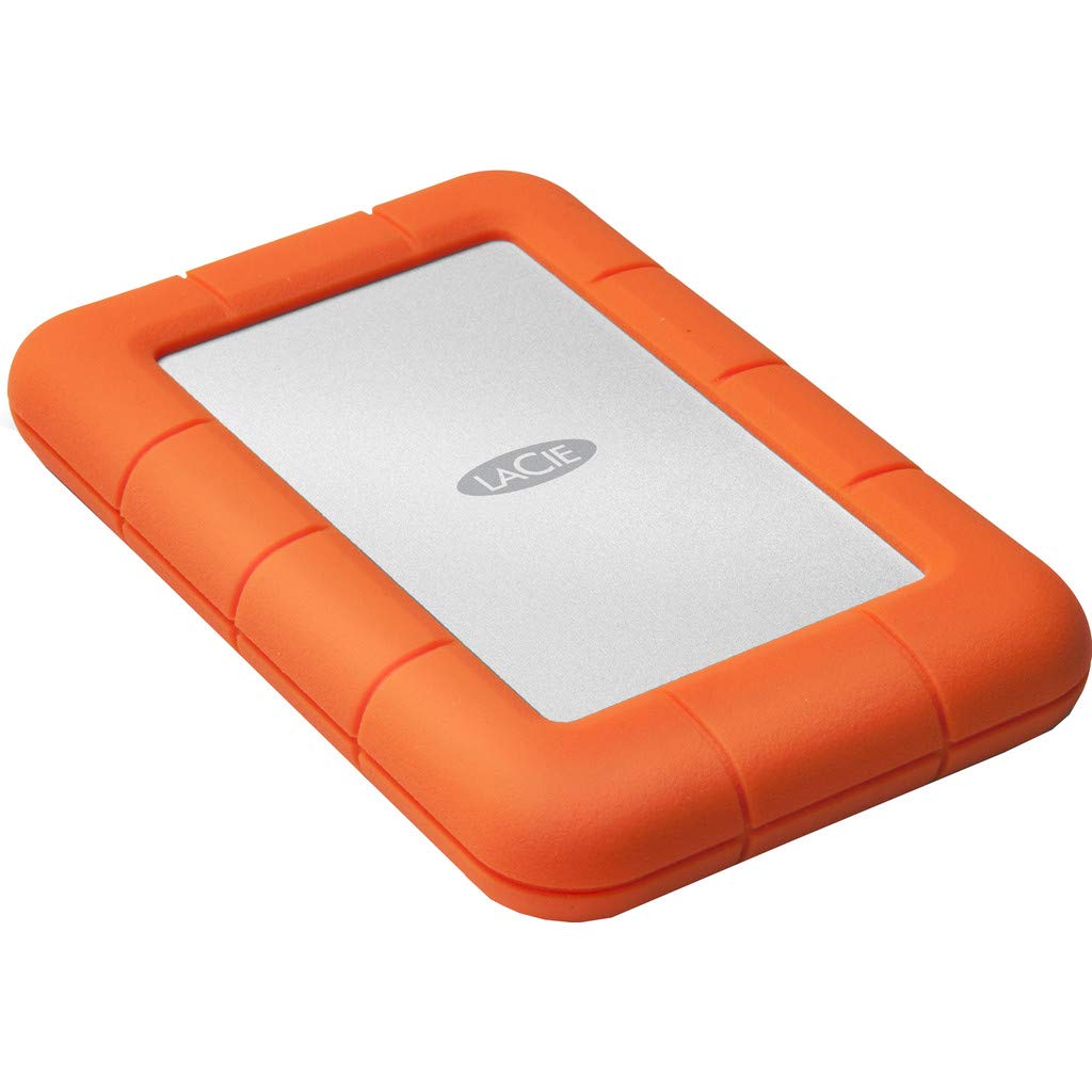 LaCie Rugged Mini - Disco Duro portátil para Mac y PC, 4 TB (USB-C + USB 3.0)