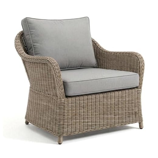 Stylish Weathered Gray Patio Club Chair