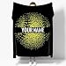 ARAHANT Personalized Softball Blanket with Name, Custom Gift for Player, Athlete, Coach, Team, 60