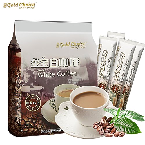 2-Pack / Malaysia Gold Choice/Jin Bao 3 In 1 Instant White Coffee/Traditional Blend/Well Balanced Cu