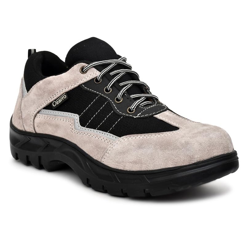 Ozarro Grey Suede Leather Steel Toe Safety Shoe (NW4435) (B0CJMWZ2JC) Amazon Price History, Amazon Price Tracker
