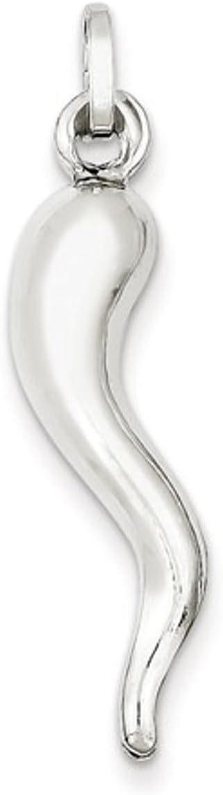 WBI Sterling Silver Italian Horn Pendant