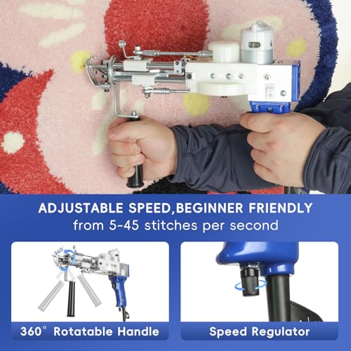 Kit de démarrage machine à touffeter 2 en 1 et tondeuse à sculpter