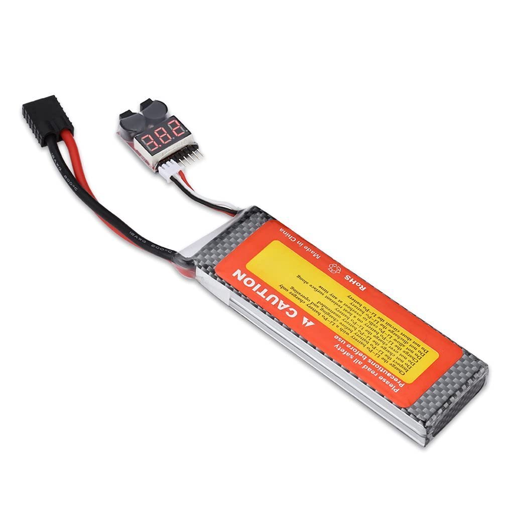 Testeur Alarme Batterie LIPO 1S-8S - Pour Voiture/avion RC, Drone, Hélico, échelle 1/8