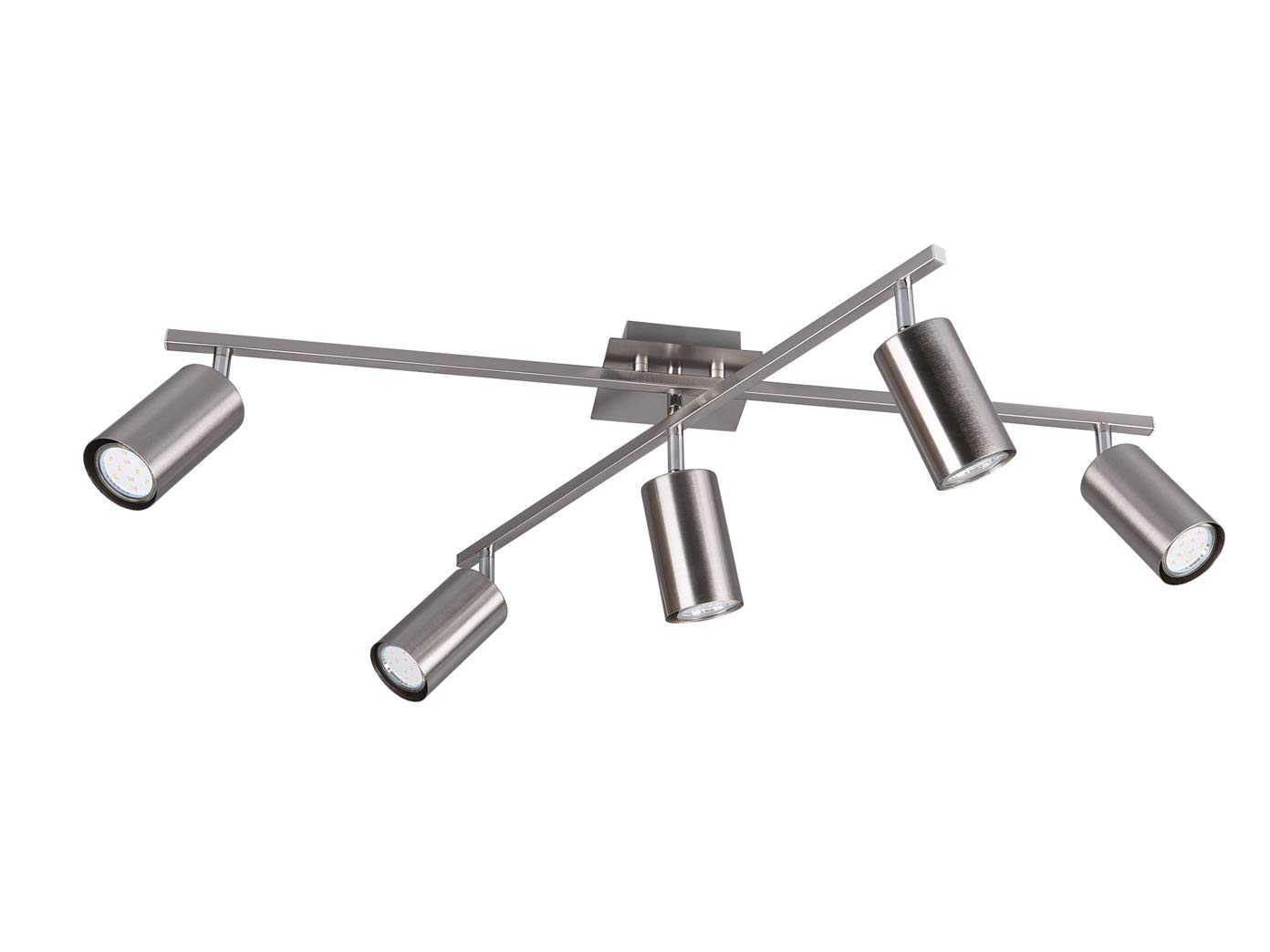 Trio Leuchten Lampada da soffitto, Nickel Satinato