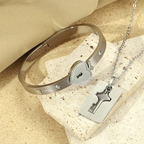 Image of SALTY Anti Tarnish Fancy Loving Gift Box | Necklace, Earrings & Bracelet Jewellery Set for Women | Stylish Minimal Jewelry Sets | Modern Design Aesthetic Accessories | Ideal for Gifting | Gift for Diwali, Christmas, Marriage, Birthday
