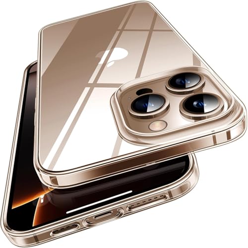 TORRAS Crystal Clear für iPhone 16 Pro Max Hülle 2026 Upgrade [Ultra Dünn & 100% Anti-Vergilbung] Klar Handyhülle iPhone 16 Pro Max Case TOP Militärschutz Durchsichtig Silikon Transparent