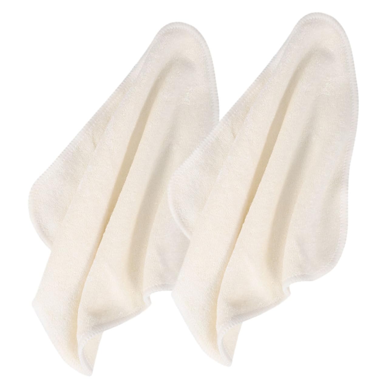 SHERCHPRY 10 pièces Serviettes Visage Fibre de Réutilisables et Lavables Lingettes Absorbantes pour Nettoyage Facial Durable et Écologique