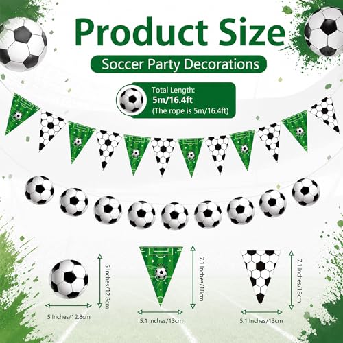 Soccer Party Decorations - Soccer Banner for 2026 World Soccer Cup - image 2