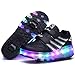 HappyHome Roller Skates Schuhe Mädchen Jungen Roller Schuhe Kinder Rad Schuhe Roller Sneakers Schuhe mit Rädern für Kinder