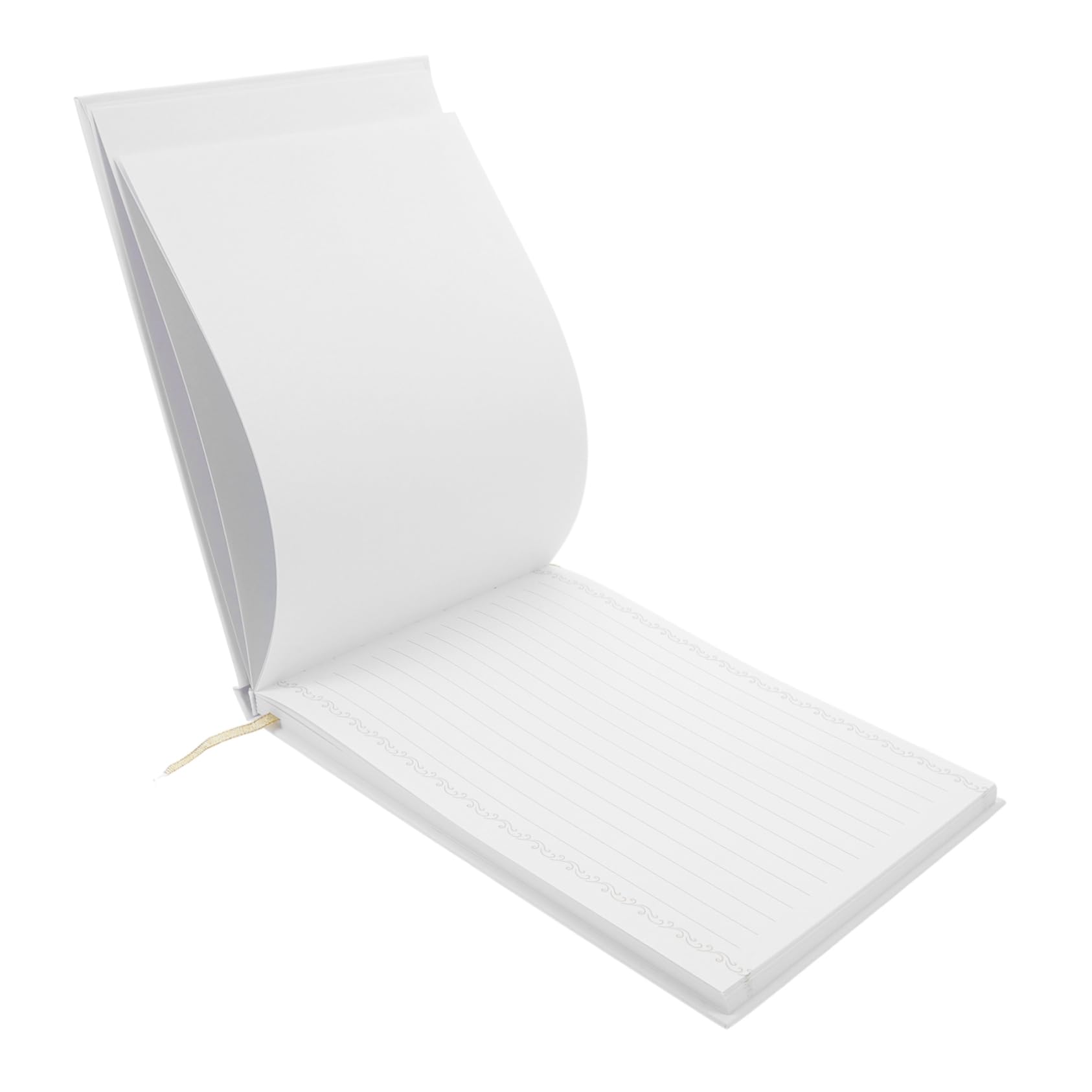 Libro degli Ospiti Matrimonio 120 Fogli in Carta, Bianco | Firma Ospiti, Ricordi e Lettere, per Nozze ed Engagement, Formato a Spirale
