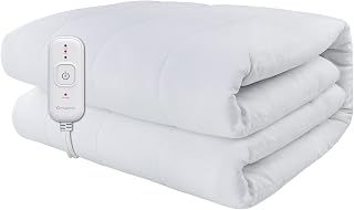 Comfytemp Mini Twin Heated Mattress Pad 31x55" Quilted Electric Pad, 7-Layer Comfort, 3 Heat Levels, 10H Auto-Off, Washable - Ideal Gift for Mom Grandma