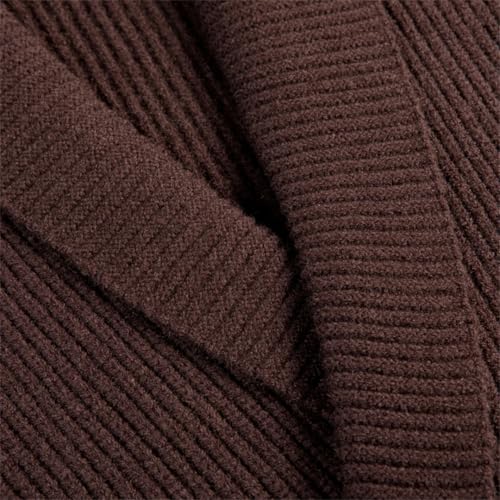 Men Sweater Cardigan Korean Style Deep V Neck Lapel for Clothing Solid Knit Cardigan4