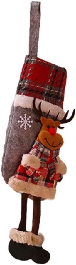 Weihnachten Dekorationen Santa Claus Socken Schneemann Anh?nger Geschenk Halter Frohe Weihnachten Baum H?ngen Ornament Party Dekore (Color : Style 2) (Style 2)