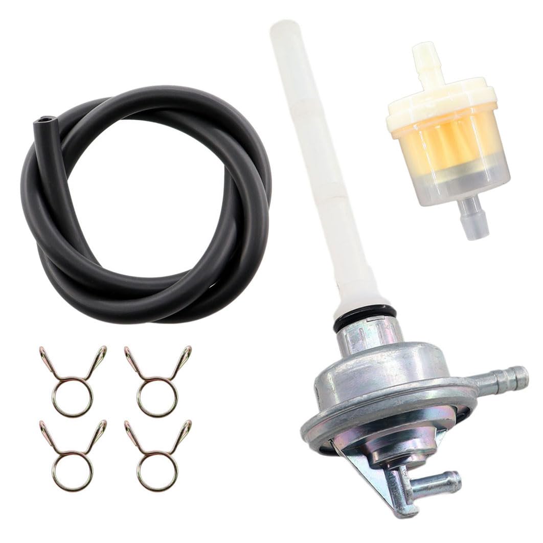 MCHNIC Petrol Tap Fuel Valve Petcock for Vespa LX ET2 ET4, Aprilia, Derbi, Gilera, Speedfight 1 2 Sfera Free SKR TPH NRG Mc3 Mc2 NSL RST SSL Zip