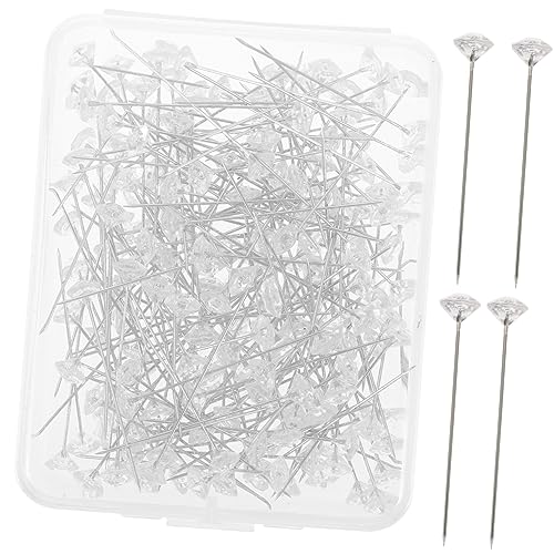 HANABASS 200pcs Jewelry Making Pins Sewing Embroidery Pins Wedding Flower Decor Position Bouquet