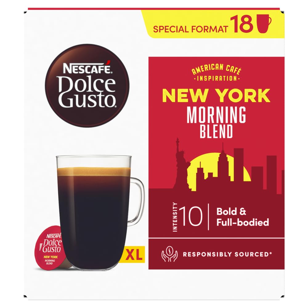 NESCAFÉ DOLCE GUSTO New York Moning Blend Americano Coffee Pods (54 Servings)