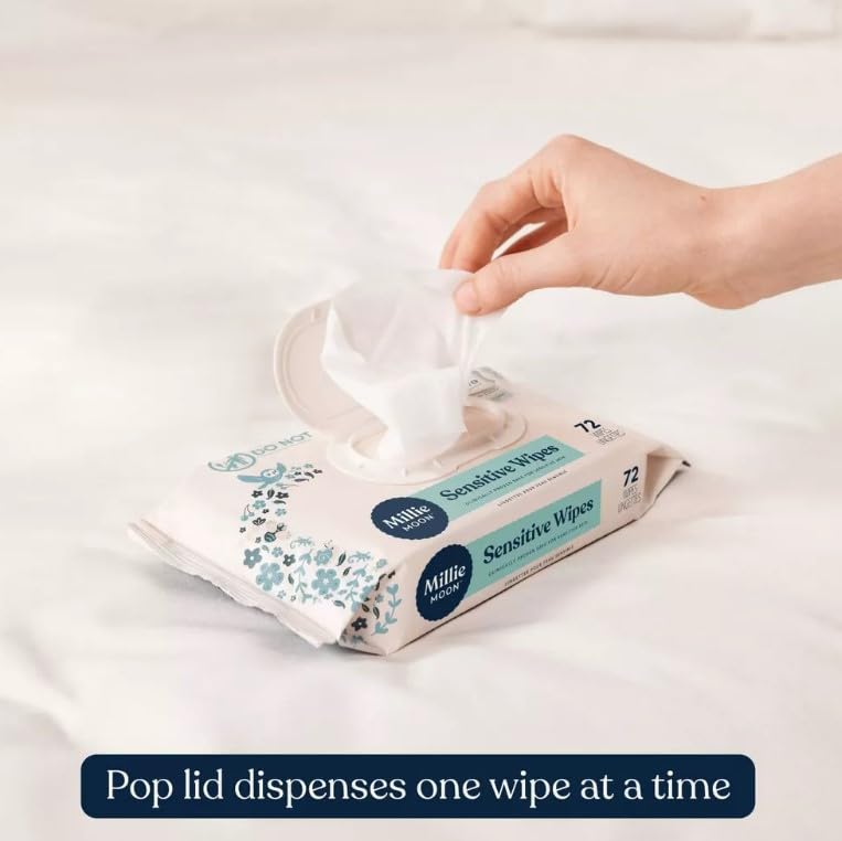 Millie Moon Sensitive Baby Wipes, 648 Count, pack of 1