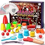 Magic Kit for Kids, 98 Magic Tricks Set for Kids with Magic Wand, Manual and Videos, Magic Set Toys Gifts for 6 7 8 9 10 11 12 Years Old Kids Boys Girls Beginner Halloween Christmas Birthday Parties