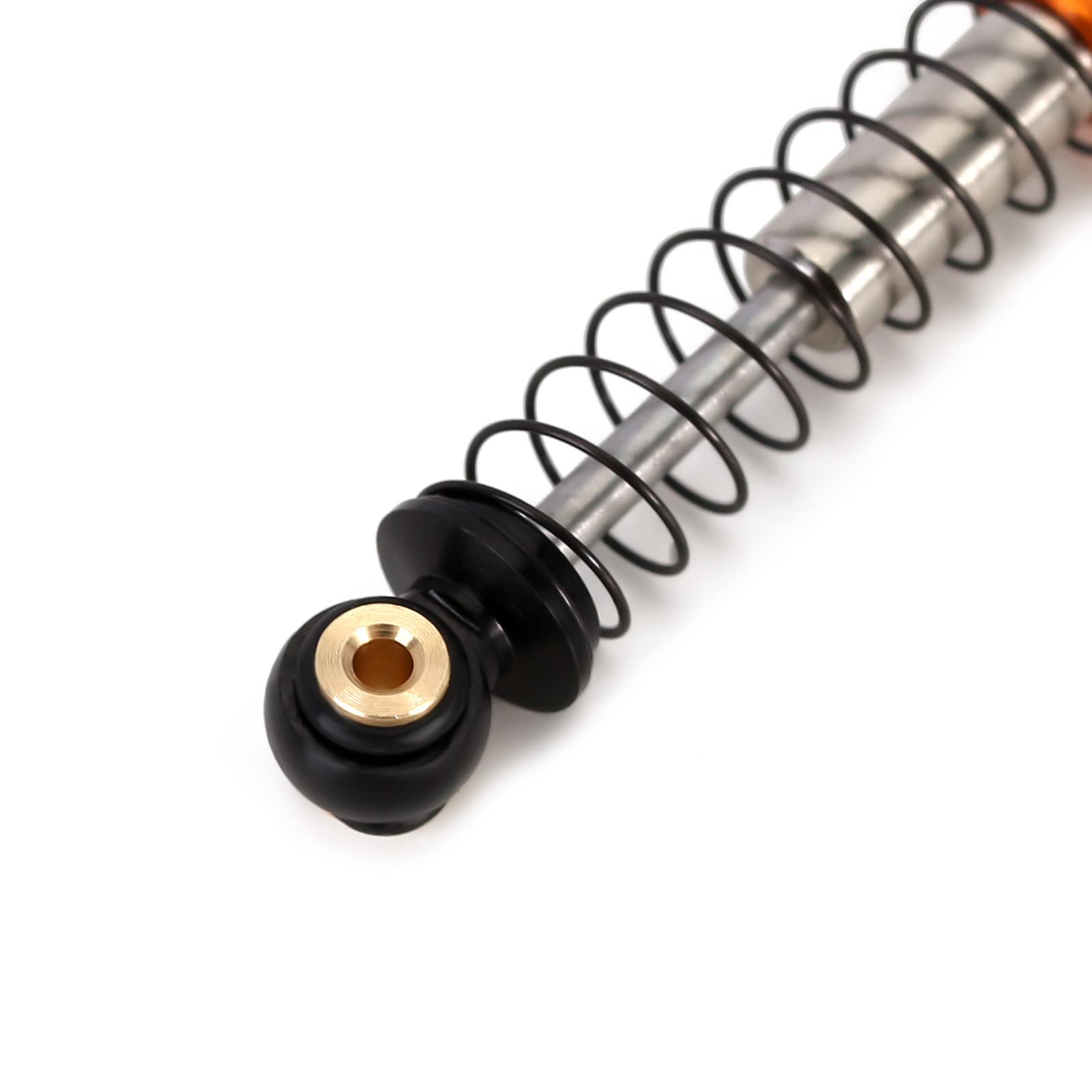 INJORA Amortisseur RC 43mm Fileté – 4 Pièces En Alliage D’Aluminium Pour Axial SCX24 Deadbolt Bronco Gladiator, Télescopique, Réglable