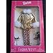 Gold with white fur trim jacket & leopard pants Barbie