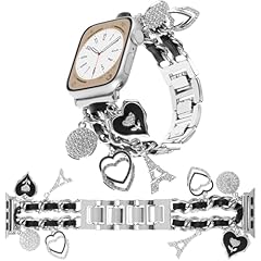 Silver+Black Leather