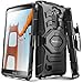 Evocel New Generation Series Phone Case Compatible with LG K7, LG Tribute 5, LG Escape 3, LG K8 with Belt Clip Holster and Kickstand, Black