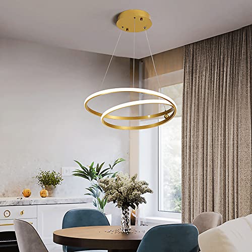 Candelabros creativos de doble ca con iluminación de suspensión LED 4