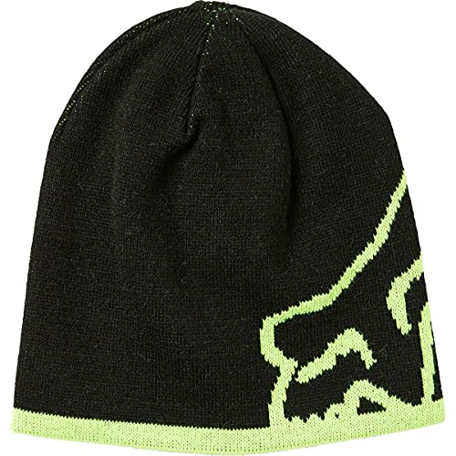 Fox Racing Unisex Streamliner Reversible Beanie Black/FLO Yellow Cover