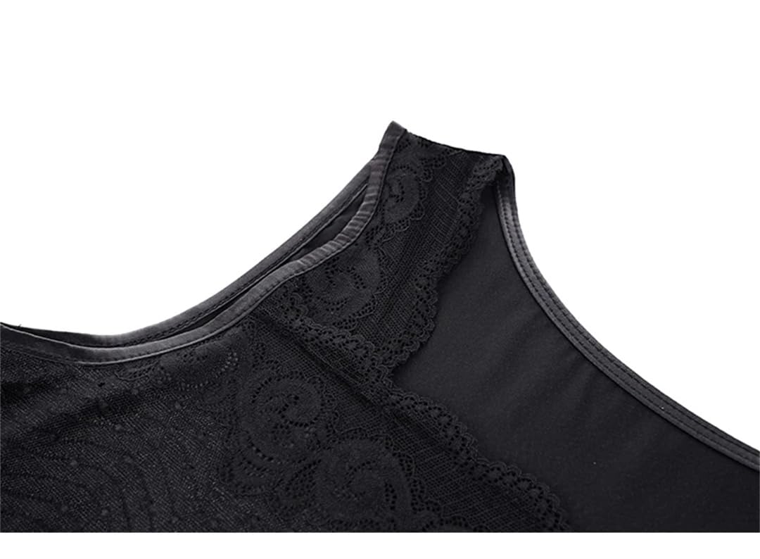 Camicie da donna estive in pizzo di seta senza maniche allentate casual can