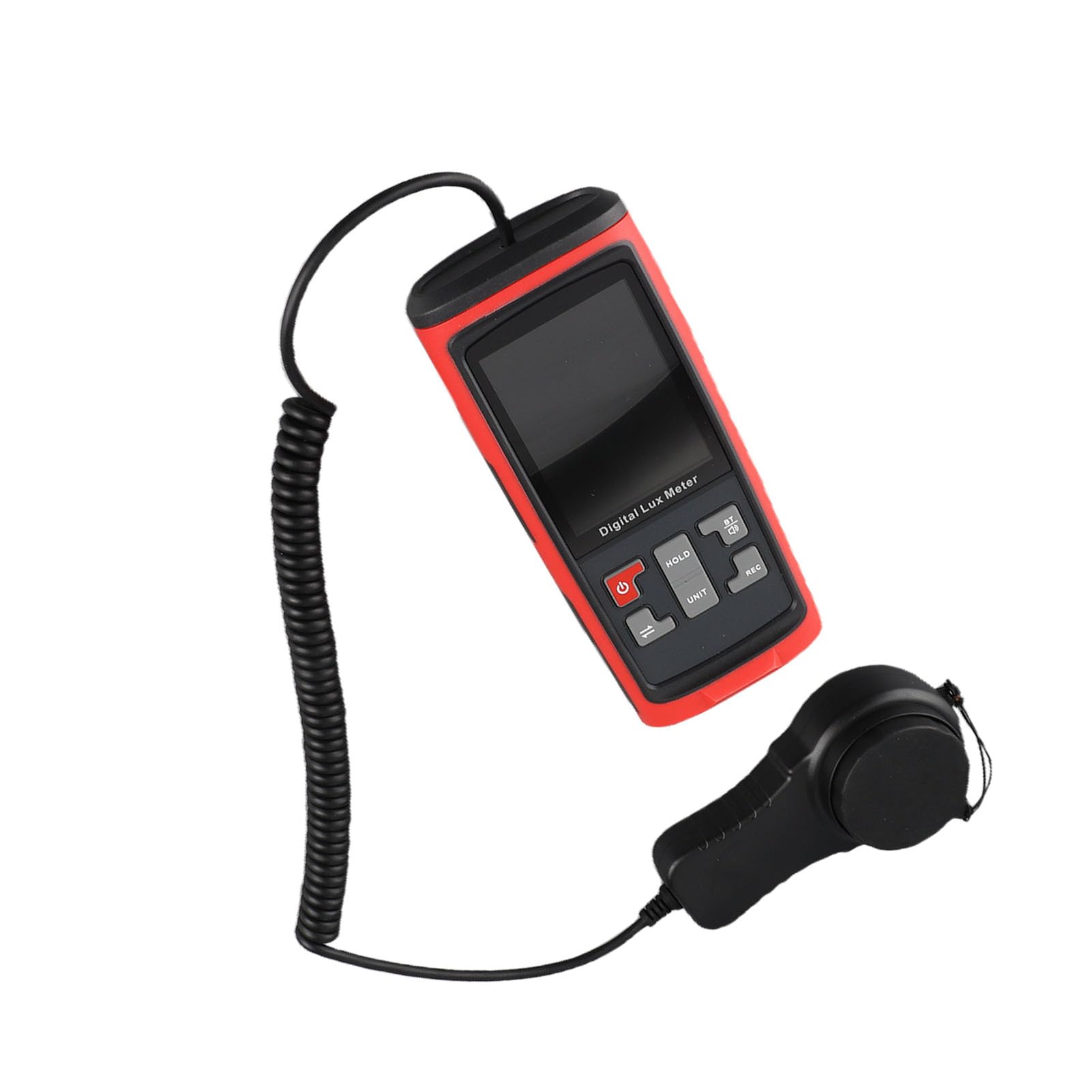 LiebeWH Fotometer Luxmeter Handmessgerät Beleuchtungsstärkemesser 0-200000Lx mit 270° Drehbarem Sensor Datenaufzeichnung & Temperatur für Zuhause Büro Garten Pflanzenpflege