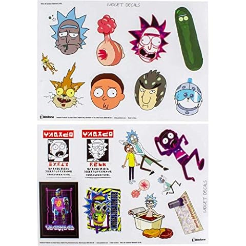 Rick and Morty Gadget Vinyl Sticker Clings Cover
