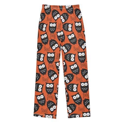 Owl Boo Boys Long Pants Soft Trousers Elastic Waist Kids Lounge Bottoms with Pockets S-XL - Main Image